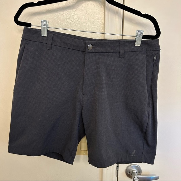 Lululemon Athletica Commission Classic Fit Warpstreme Shorts Checkered Gray 32 - Picture 1 of 6